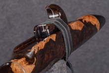 African Blackwood Burl Native American Flute, Minor, Mid A-4, #U6G (4)